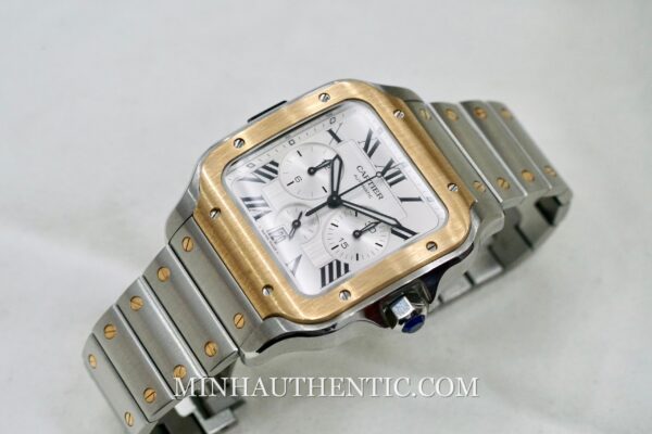 Cartier Santos Chronograph Gold Steel W2SA0008