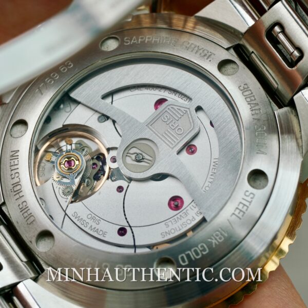 Oris Aquis Date Calibre 400 Green Gold Steel 01 400 7769 6357-07 8 22 09PEB