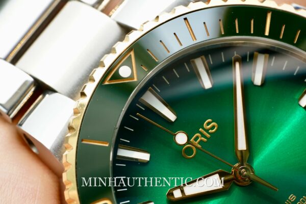 Oris Aquis Date Calibre 400 Green Gold Steel 01 400 7769 6357-07 8 22 09PEB - Hình ảnh 5