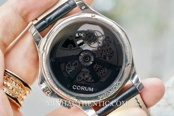 Corum Admiral's Cup Seafender Tourbillon GMT White Gold - Hình ảnh 11