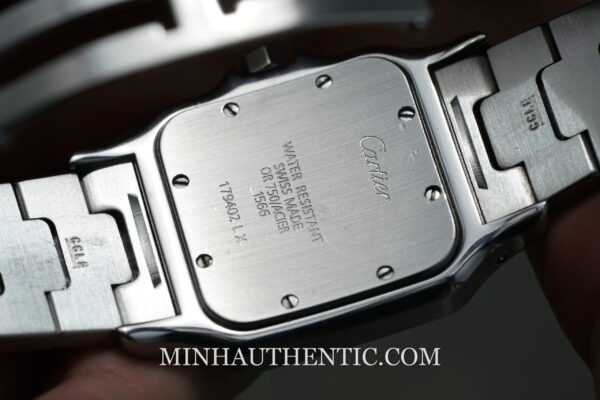 Cartier Santos Galbee quartz Gold Steel W20011C4 (1566) - Hình ảnh 6