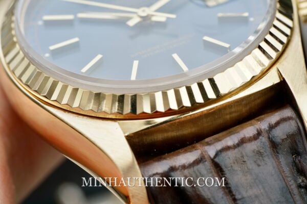 Rolex Day Date Blue Yellow Gold 18038  - Hình ảnh 11