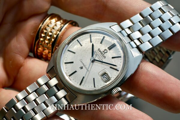 Omega Constellation C-shape Steel Linen dial 168.027