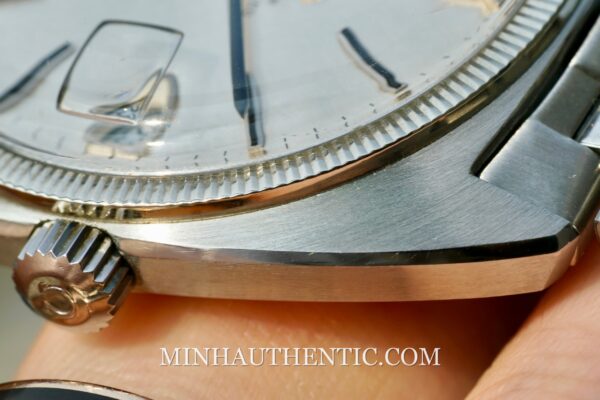 Omega Constellation C-shape Steel Linen dial 168.027