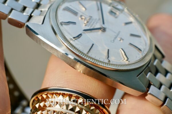 Omega Constellation C-shape Steel Linen dial 168.027 - Hình ảnh 7