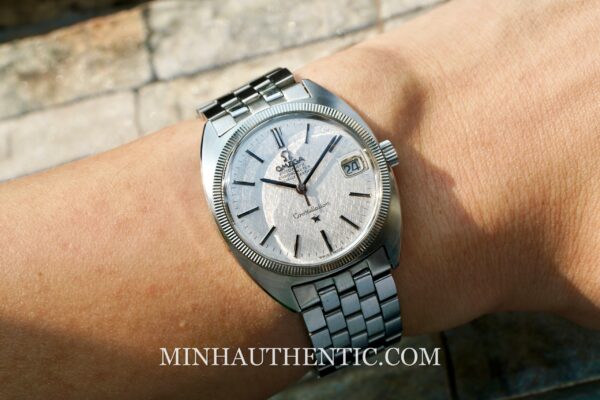 Omega Constellation C-shape Steel Linen dial 168.027 - Hình ảnh 12