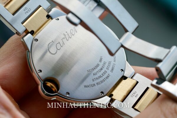 Cartier Ballon Bleu 42mm Automatic 18k Gold Steel W69009Z3 - Hình ảnh 8