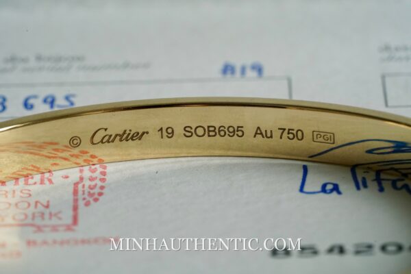 Cartier LOVE Cuff 18k Yellow gold - Hình ảnh 5