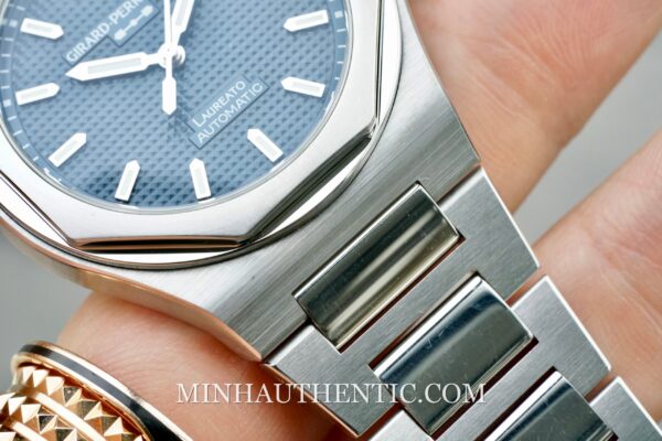 Girard Perregaux Laureato 38mm Midnight Blue 81005-11-3460-1CM - Hình ảnh 9