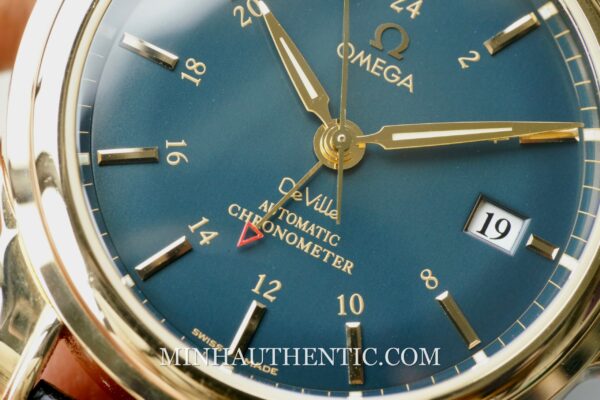 Omega De Ville GMT Blue Yellow Gold 4633.80.33 - Hình ảnh 10