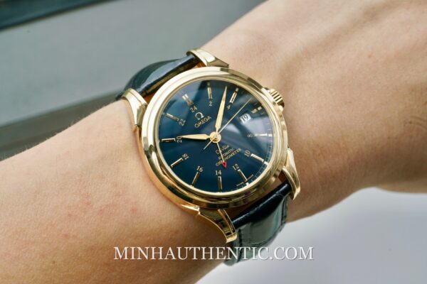 Omega De Ville GMT Blue Yellow Gold 4633.80.33 - Hình ảnh 2