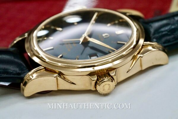 Omega De Ville GMT Blue Yellow Gold 4633.80.33