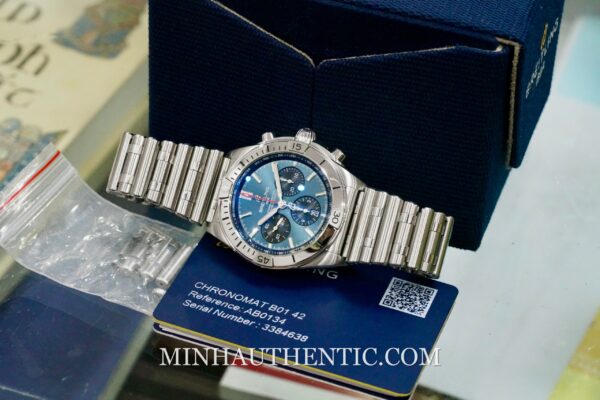 Breitling Chronomat B01 42 Blue AB0134101C1A1 - Ảnh 14