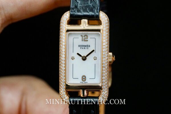 Hermes Nantucket Small Diamond Rose Gold W044193WW00