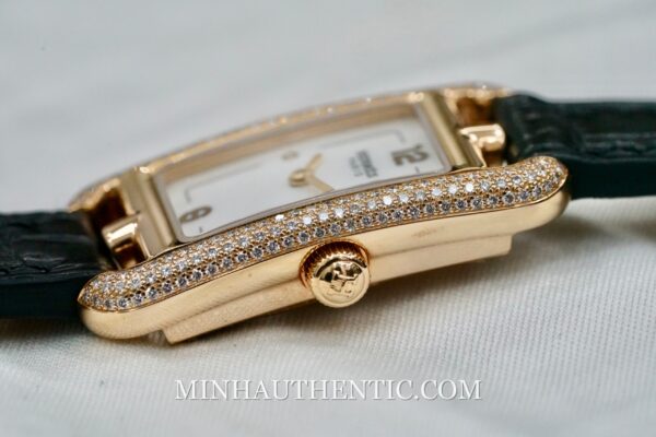 Hermes Nantucket Small Diamond Rose Gold W044193WW00 - Ảnh 6