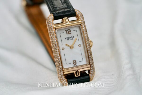 Hermes Nantucket Small Diamond Rose Gold W044193WW00 