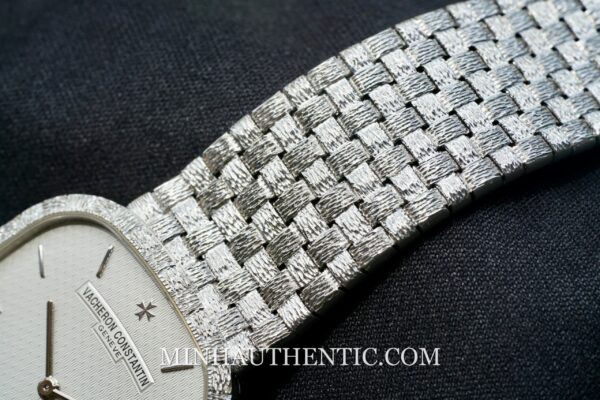 Vacheron Constantin Historiques Square Basket Weave 18k White Gold 31095 - Ảnh 8