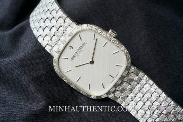 Vacheron Constantin Historiques Square Basket Weave 18k White Gold 31095