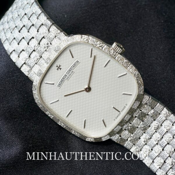 Vacheron Constantin Historiques Square Basket Weave 18k White Gold 31095