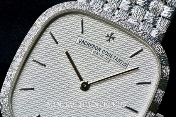 Vacheron Constantin Historiques Square Basket Weave 18k White Gold 31095 - Ảnh 15
