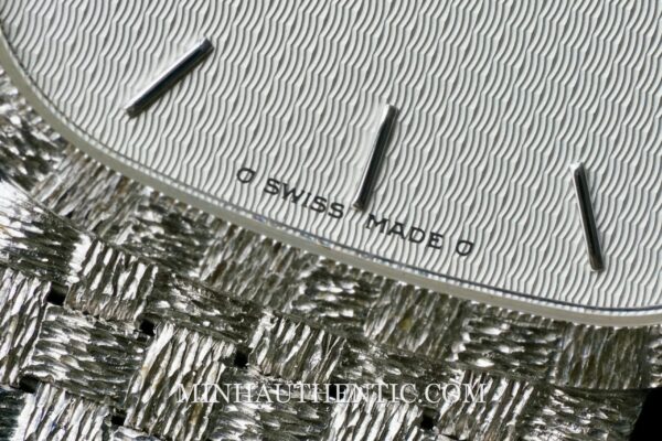 Vacheron Constantin Historiques Square Basket Weave 18k White Gold 31095 - Ảnh 16