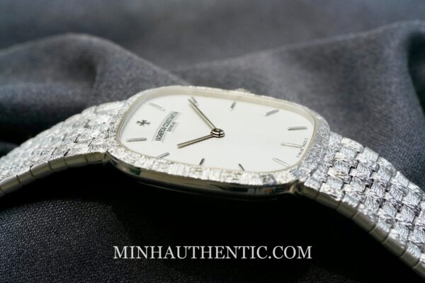 Vacheron Constantin Historiques Square Basket Weave 18k White Gold 31095 - Ảnh 17