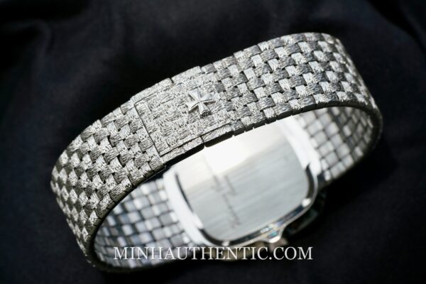 Vacheron Constantin Historiques Square Basket Weave 18k White Gold 31095