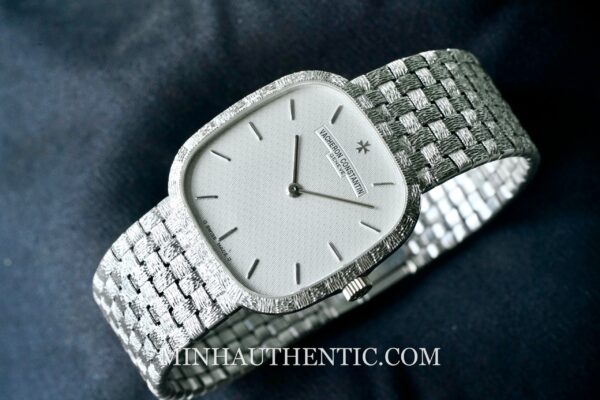 Vacheron Constantin Historiques Square Basket Weave 18k White Gold 31095