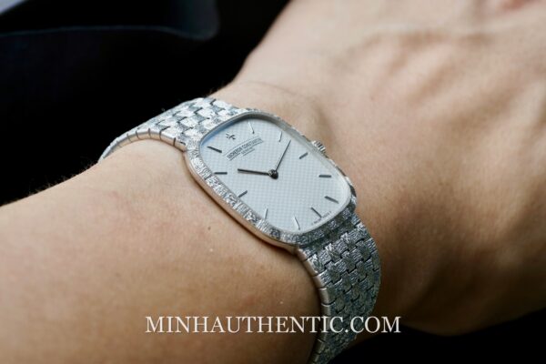 Vacheron Constantin Historiques Square Basket Weave 18k White Gold 31095 - Ảnh 19