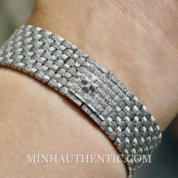 Vacheron Constantin Historiques Square Basket Weave 18k White Gold 31095