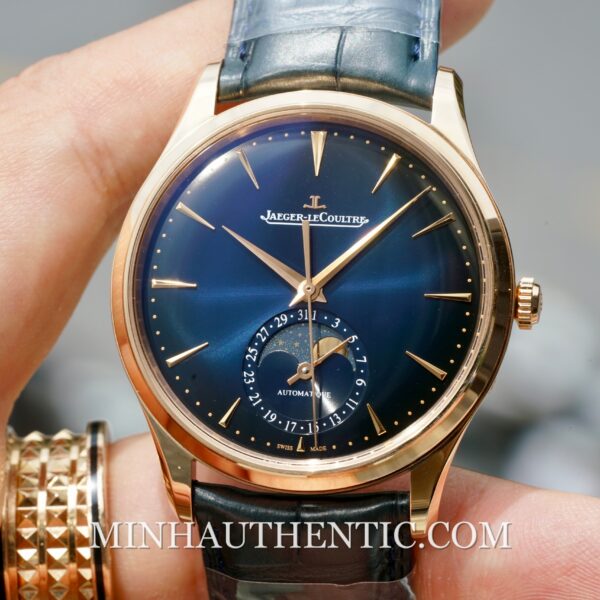 Jaeger LeCoultre Master Ultra Thin Moon Blue 18k Rose Gold Q1362580