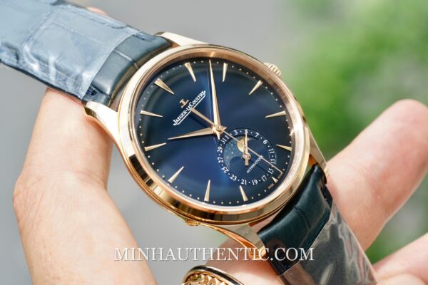 Jaeger LeCoultre Master Ultra Thin Moon Blue 18k Rose Gold Q1362580 - Ảnh 4