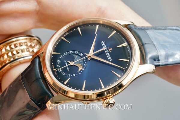 Jaeger LeCoultre Master Ultra Thin Moon Blue 18k Rose Gold Q1362580 - Ảnh 5