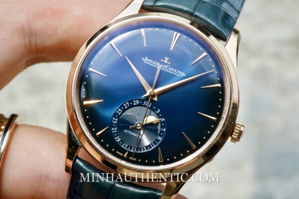 Jaeger LeCoultre Master Ultra Thin Moon Blue 18k Rose Gold Q1362580 - Ảnh 6