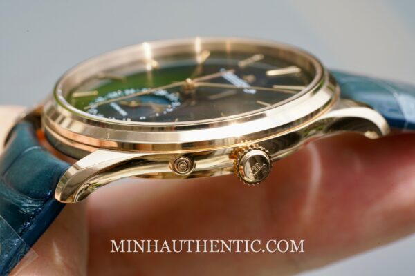 Jaeger LeCoultre Master Ultra Thin Moon Blue 18k Rose Gold Q1362580 - Ảnh 7
