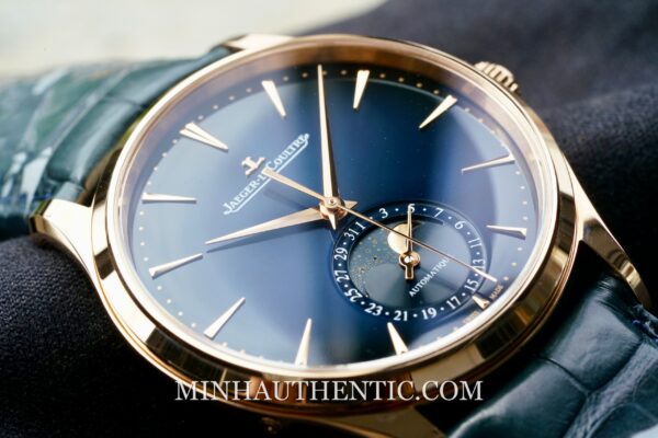 Jaeger LeCoultre Master Ultra Thin Moon Blue 18k Rose Gold Q1362580 - Ảnh 12